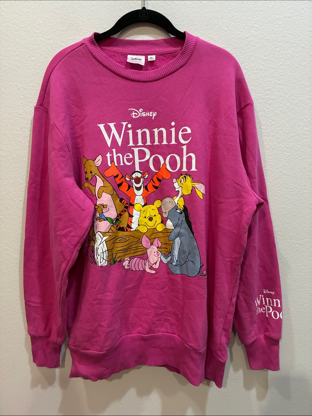 Disney Winnie the Pooh Fuchsia Crewneck Sweatshirt